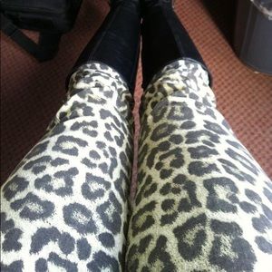 Michael Kors denim animal print jeans